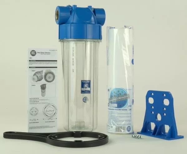 Set: 10 Zoll 2teiliges Gehäuse 1" Messingewinde Set: 10 Zoll 2teiliges Gehäuse 1" Messingewinde